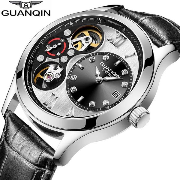 wristwatches guanqin watch men luxury automatic skeleton waterproof mechanical double movement clock man erkek kol saati, Slivery;brown
wristwatches guanqin watch men luxury automatic skeleton waterproof mechanical double movement clock man erkek kol saati, Slivery;brown
