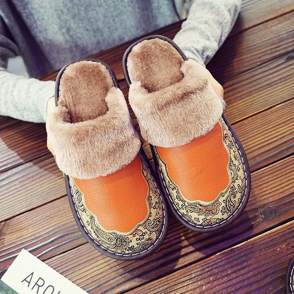 women cotton plush shoes winter furry slides floral print fashion slippers household soft sole female indoor home, Black
women cotton plush shoes winter furry slides floral print fashion slippers household soft sole female indoor home, Black