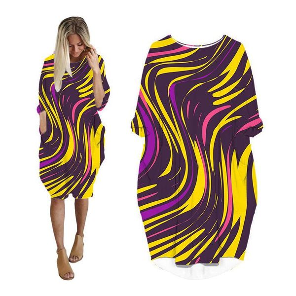 casual dresses abstract 3d print midi dress shirts woman fashion harajuku long sleeve batwing women streetwear plus size clothes, Black;gray 
casual dresses abstract 3d print midi dress shirts woman fashion harajuku long sleeve batwing women streetwear plus size clothes, Black;gray