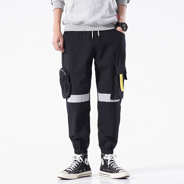 men's pants new cargo men harajuku hip hop streetwear tactics multi-pocket trousers elastic waist hiphop male pant q2wa, Black
men's pants new cargo men harajuku hip hop streetwear tactics multi-pocket trousers elastic waist hiphop male pant q2wa, Black