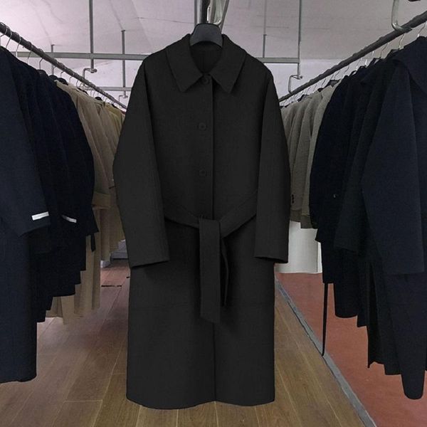 women's wool & blends handmade double faced woolen overcoat long winter coats and jackets for women flyr093, Black
women's wool & blends handmade double faced woolen overcoat long winter coats and jackets for women flyr093, Black