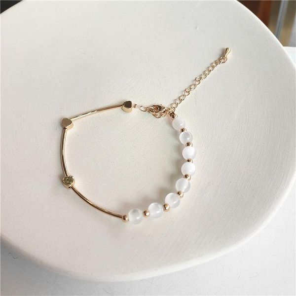 link, chain bracelet for woman asymmetric round bead beautiful niche design simple creative temperament bracelet., Black
link, chain bracelet for woman asymmetric round bead beautiful niche design simple creative temperament bracelet., Black