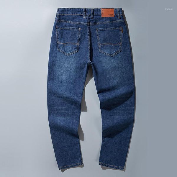 large men's elastic loose wide leg jeans add fat business leisure straight wear long pants, Blue
large men's elastic loose wide leg jeans add fat business leisure straight wear long pants, Blue