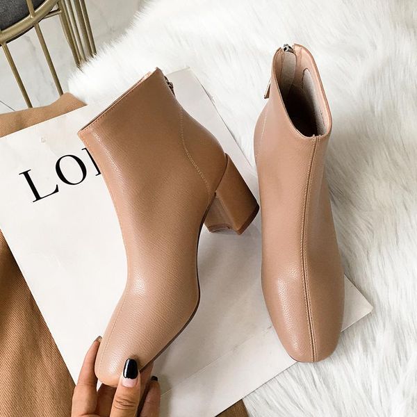 boots women ankle superfine fiber outdoor booties rear zipper shoes woman online celebrity 3 colors high heel, Black
boots women ankle superfine fiber outdoor booties rear zipper shoes woman online celebrity 3 colors high heel, Black