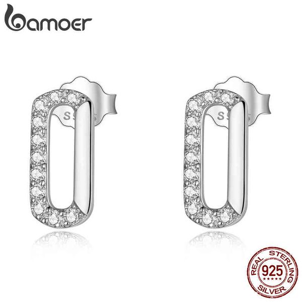 bamoer mini paperclip stud 925 sterling geometry plated platinum earrings for women luxury silver jewelry gift, Golden
bamoer mini paperclip stud 925 sterling geometry plated platinum earrings for women luxury silver jewelry gift, Golden