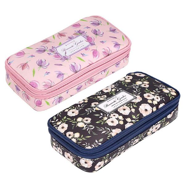 pencil bags bon208 2 pcs high capacity double layers pouch stationery organizer multifunction makeup bag, pink & white flower
pencil bags bon208 2 pcs high capacity double layers pouch stationery organizer multifunction makeup bag, pink & white flower