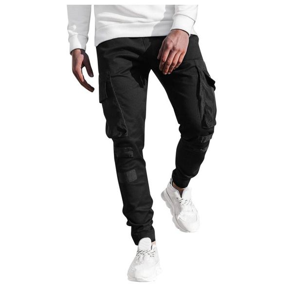 men's pants telotuny fashion casual stitching multi-pocket pure color lace-up long loose sport straight-leg, Black
men's pants telotuny fashion casual stitching multi-pocket pure color lace-up long loose sport straight-leg, Black