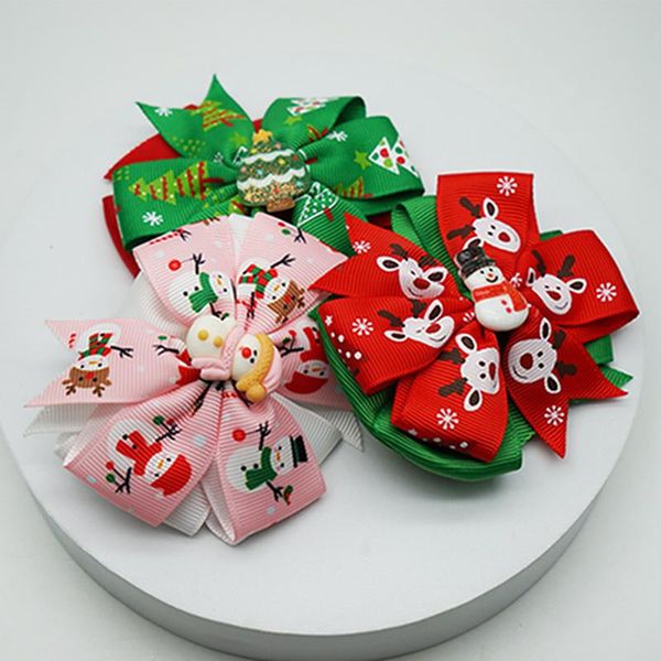 hair accessories christmas children's printed bowknot clips cute cartoon pattern ribbon bows baby hairpins infant headwear holiday gift, Slivery;white
hair accessories christmas children's printed bowknot clips cute cartoon pattern ribbon bows baby hairpins infant headwear holiday gift, Slivery;white
