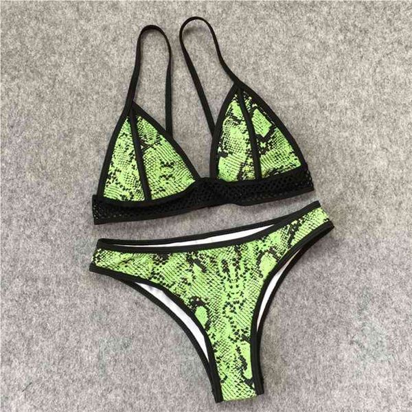 new snakeskin pattern bikini swimsuit women rope tied bathing suit girl swimwear brazilian halter summer trikini 210324, White;black
new snakeskin pattern bikini swimsuit women rope tied bathing suit girl swimwear brazilian halter summer trikini 210324, White;black