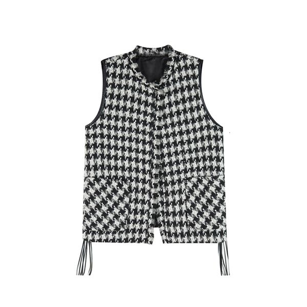 women's vests casual wild sleeveless jacket women spring and autumn fashion slim houndstooth coat ns2848 rwe8, Black;white
women's vests casual wild sleeveless jacket women spring and autumn fashion slim houndstooth coat ns2848 rwe8, Black;white
