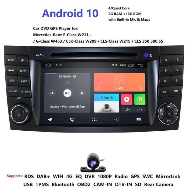 car dvd gps player for - w211 g-class w463 clk-class w209 cls-class w219 cls 350 500 55 2din android10 2g+16g wifi
car dvd gps player for - w211 g-class w463 clk-class w209 cls-class w219 cls 350 500 55 2din android10 2g+16g wifi