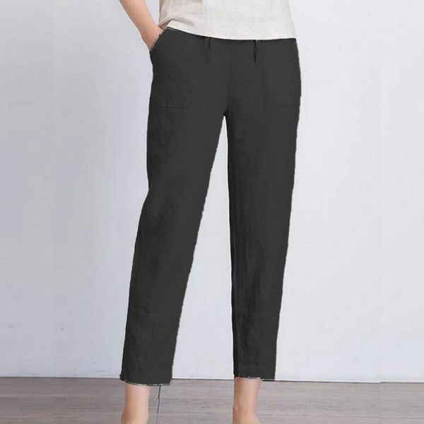 women's pants & capris 2021 spring summer autumn casual linen for women high waist light gray khaki red wine 2xl, Black;white
women's pants & capris 2021 spring summer autumn casual linen for women high waist light gray khaki red wine 2xl, Black;white