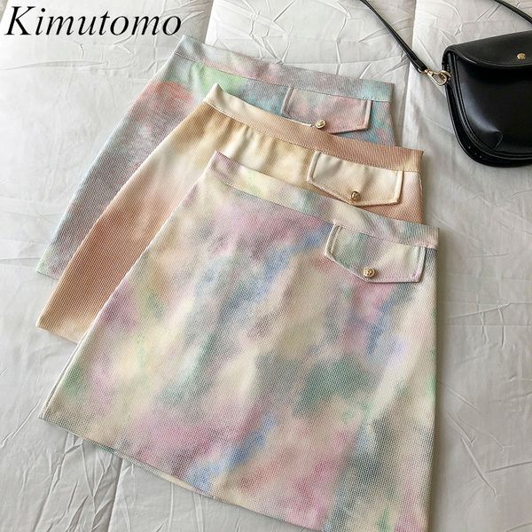 kimutomo elegant girls tie dye mini skirt spring summer women high waist korean style pocket button a-line skirt casual 210521, Black
kimutomo elegant girls tie dye mini skirt spring summer women high waist korean style pocket button a-line skirt casual 210521, Black