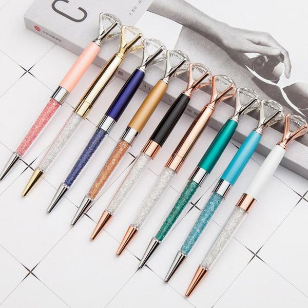 10pcs kawaii ballpoint pen big gem metal ball large diamond black ink magical fashion school office supplies 9 colors pens, Blue;orange
10pcs kawaii ballpoint pen big gem metal ball large diamond black ink magical fashion school office supplies 9 colors pens, Blue;orange