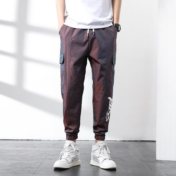 men's pants casual haren cargo 2021 fluorescent green blue pink summer fashion streetwear sport trousers, Black
men's pants casual haren cargo 2021 fluorescent green blue pink summer fashion streetwear sport trousers, Black