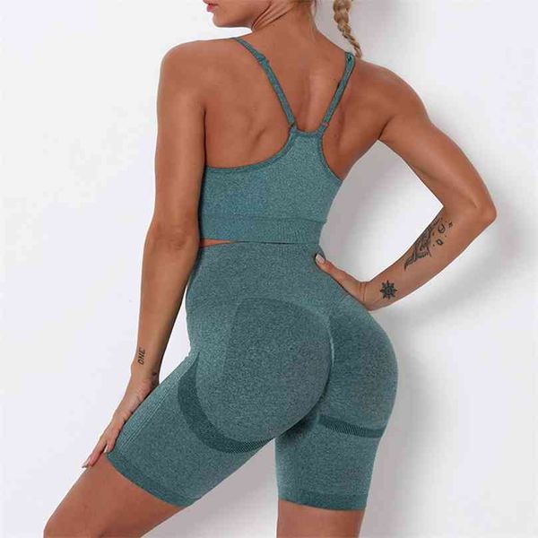 seamless sports wear women suit yoga sets short fitness outfit for gym clothing workout clothes athletic 210802, Gray
seamless sports wear women suit yoga sets short fitness outfit for gym clothing workout clothes athletic 210802, Gray
