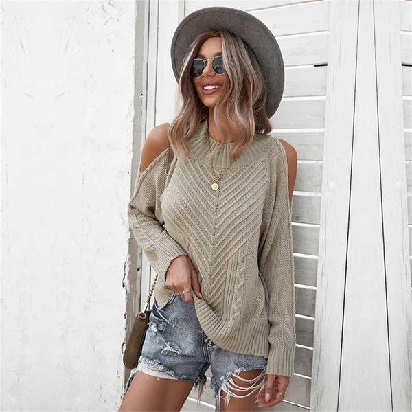 autumn winter solid color off shoulder pullover sweater women long sleeved thick stitch knitted all match jumpers 211217, White;black
autumn winter solid color off shoulder pullover sweater women long sleeved thick stitch knitted all match jumpers 211217, White;black