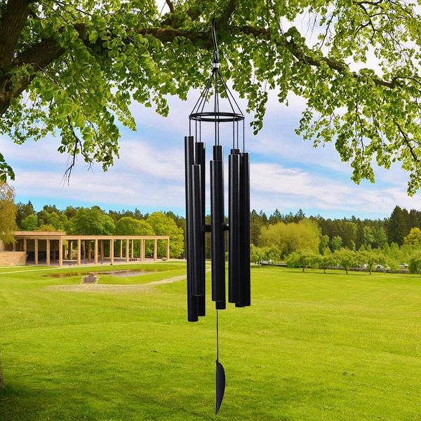 wind chimes outdoor large deep tone 8 metal tubes for home garden/yard/balcony deco decorative objects & figurines 
wind chimes outdoor large deep tone 8 metal tubes for home garden/yard/balcony deco decorative objects & figurines