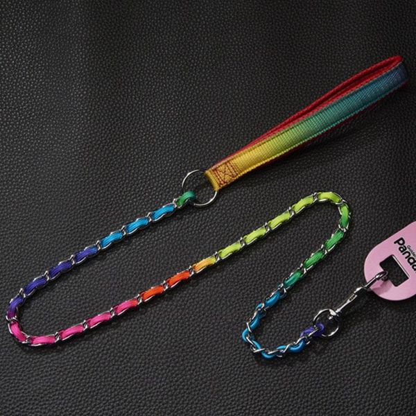 dog collars & leashes chain chrome plated metal leash with comfort padded handle anti bite nylon braided large training
dog collars & leashes chain chrome plated metal leash with comfort padded handle anti bite nylon braided large training