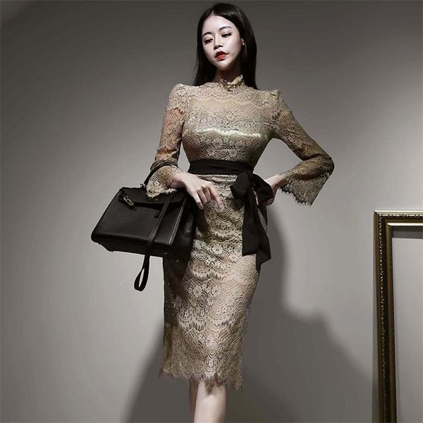 winter in the temperament of han edition cultivate one's morality long lace-up, backing waist lace skirt dress 210602, Black;gray
winter in the temperament of han edition cultivate one's morality long lace-up, backing waist lace skirt dress 210602, Black;gray