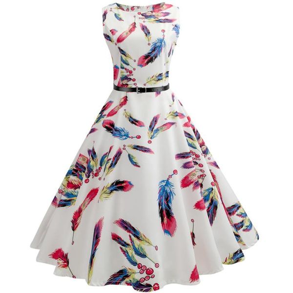 summer sleeveless female boho beach dress elegant women feather print party a-line dresses femme casual, Black;gray
summer sleeveless female boho beach dress elegant women feather print party a-line dresses femme casual, Black;gray
