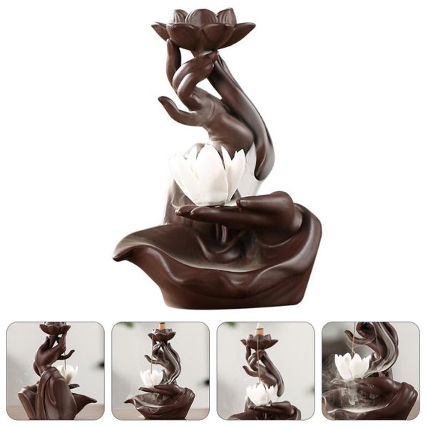 1pc ceramic incense burner creative backflow holder deskadornment fragrance lamps
1pc ceramic incense burner creative backflow holder deskadornment fragrance lamps