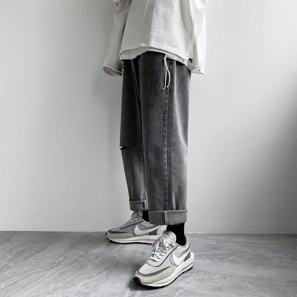 Ripped Straight Jeans Mens Fashion Solid Color Casual Retro Jeans Men Streetwear Loose Hip Hop Hole Denim Trousers Mens -2XL, Black
Ripped Straight Jeans Mens Fashion Solid Color Casual Retro Jeans Men Streetwear Loose Hip Hop Hole Denim Trousers Mens -2XL, Black