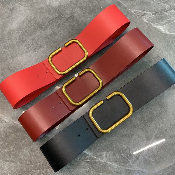 Womens Luxury Designer Leather Belt Big Letter V Wide Buckle Designer Belts For Women Fashion Waistband Girdle Woman Ceinture Gürtel 7.0cm, Black;brown
Womens Luxury Designer Leather Belt Big Letter V Wide Buckle Designer Belts For Women Fashion Waistband Girdle Woman Ceinture Gürtel 7.0cm, Black;brown