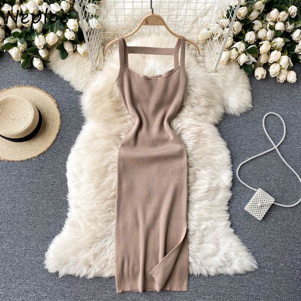 neploe square collar clavicle exposed knit dress women high waist hip skinny vestidos summer multicolor robe 210510, Black;gray
neploe square collar clavicle exposed knit dress women high waist hip skinny vestidos summer multicolor robe 210510, Black;gray