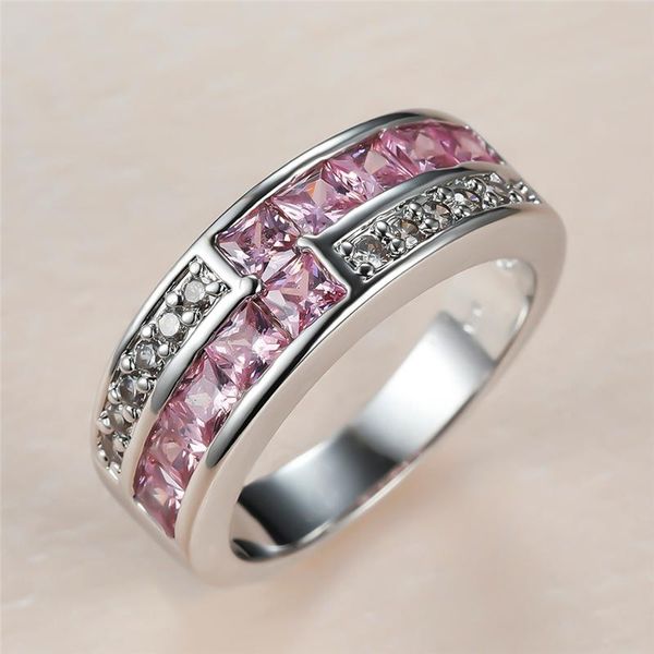 wedding rings cute square small stone ring pink crystal zircon engagement for women jewelry vintage fashion silver color, Slivery;golden
wedding rings cute square small stone ring pink crystal zircon engagement for women jewelry vintage fashion silver color, Slivery;golden