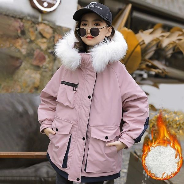 down coat children autumn winter warm jacket fashion girl clothing kids clothes thick parka plus velvet hooded snowsuit outerwear, Blue;gray
down coat children autumn winter warm jacket fashion girl clothing kids clothes thick parka plus velvet hooded snowsuit outerwear, Blue;gray