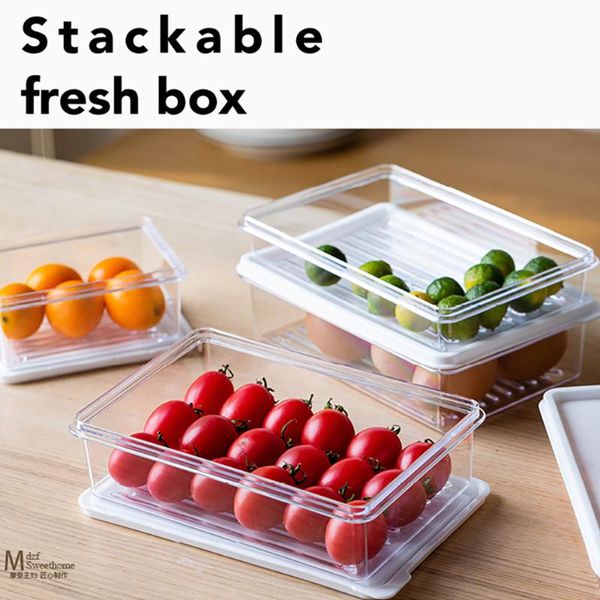 storage bottles & jars refrigerator food containers can stacked grade pe vegetable fruit eggs dumpling kitchen organizer fresh box
storage bottles & jars refrigerator food containers can stacked grade pe vegetable fruit eggs dumpling kitchen organizer fresh box