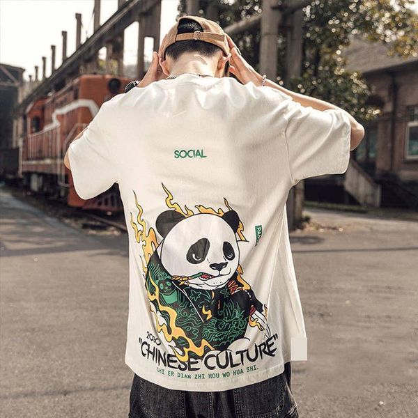 summer female male animal printed hip hop black ladies chinese women streetwear men clothing women's t-shirt, White
summer female male animal printed hip hop black ladies chinese women streetwear men clothing women's t-shirt, White