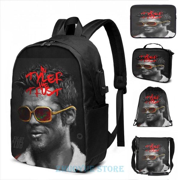 backpack funny graphic print tyler durden - illustration usb charge men school bags women bag travel laptop
backpack funny graphic print tyler durden - illustration usb charge men school bags women bag travel laptop