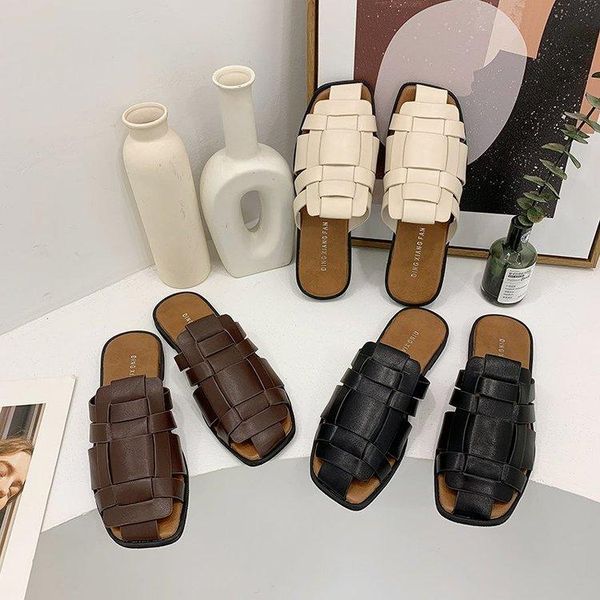 slippers 2021 fashion temperament braided charm baotou shoes set foot vacation beach sandals casual flip flops women, Black
slippers 2021 fashion temperament braided charm baotou shoes set foot vacation beach sandals casual flip flops women, Black
