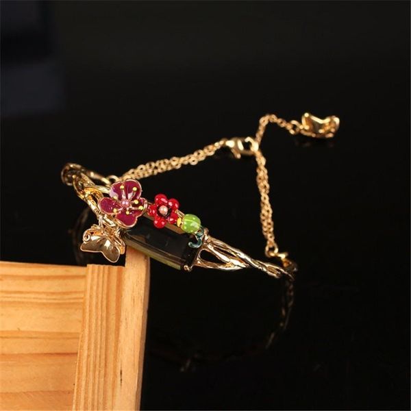 enamel glaze set shi huaduo can adjust bracelet woman bangle, Black
enamel glaze set shi huaduo can adjust bracelet woman bangle, Black