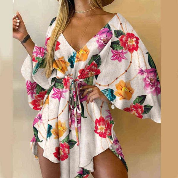 fashion leaf leopard printed harajuku dress elegant batwing sleeve lace-up party dress summer v-neck irregular women mini dress y220304, Black;gray
fashion leaf leopard printed harajuku dress elegant batwing sleeve lace-up party dress summer v-neck irregular women mini dress y220304, Black;gray