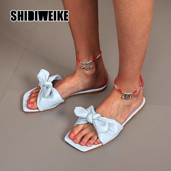 summer bow tie slippers square fashion soft pu leather women outside beach causal slides toe ladies shoes va578, Black
summer bow tie slippers square fashion soft pu leather women outside beach causal slides toe ladies shoes va578, Black