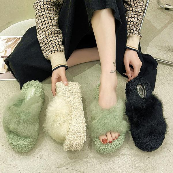 slippers fur shoes casual flock slides women heels platform pantofle plush luxury high flat soft 2021 rubber with short, Black
slippers fur shoes casual flock slides women heels platform pantofle plush luxury high flat soft 2021 rubber with short, Black