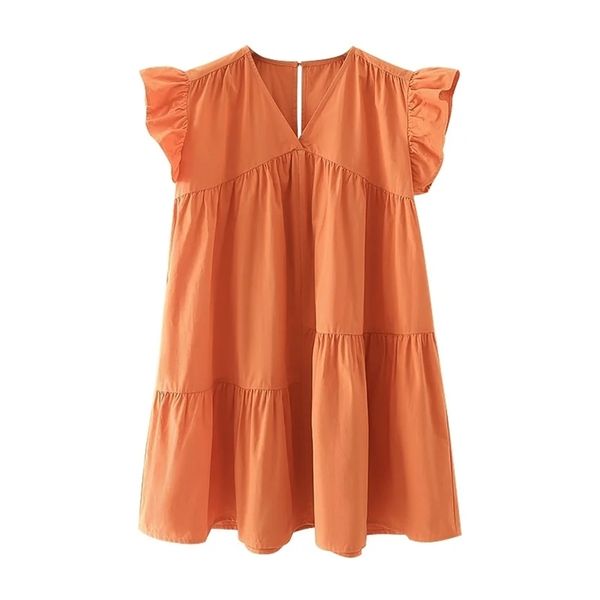 summer weaving v-neck butterfly sleeves orange solid ruffles pullover casual women knee-length dress 210524, Black;gray
summer weaving v-neck butterfly sleeves orange solid ruffles pullover casual women knee-length dress 210524, Black;gray