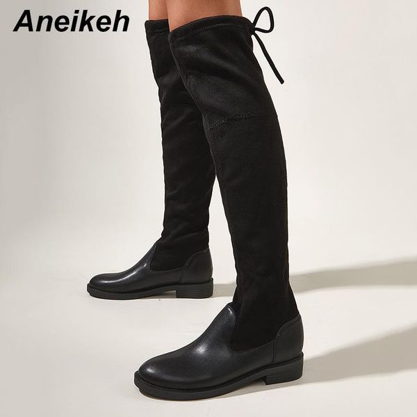 boots aneikeh winter round toe butterfly-knot knee-high fashion women's shoes pu/ flock leisure elastic band casual solid black
boots aneikeh winter round toe butterfly-knot knee-high fashion women's shoes pu/ flock leisure elastic band casual solid black