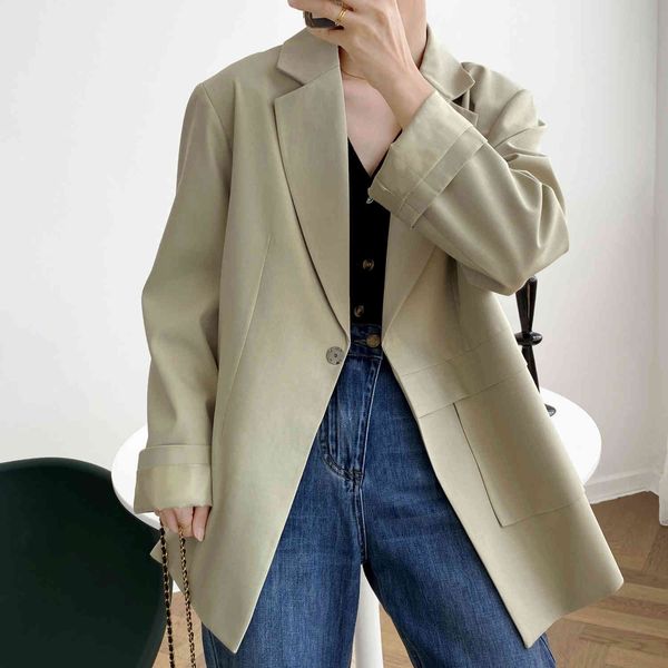 women's suits & blazers spring blazer coat turn down collar pure color blzaer ladies casaco feminino for n848, White;black
women's suits & blazers spring blazer coat turn down collar pure color blzaer ladies casaco feminino for n848, White;black