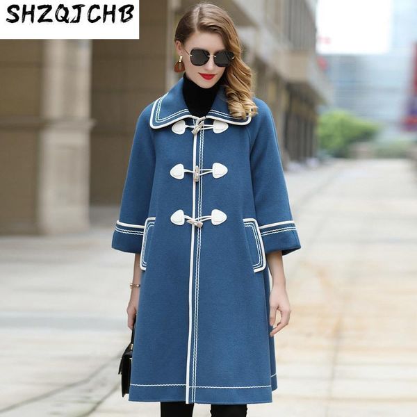 autumn winter fashion double-sided woolen coat personalized version of atmospheric casual women's wool & blends, Black
autumn winter fashion double-sided woolen coat personalized version of atmospheric casual women's wool & blends, Black