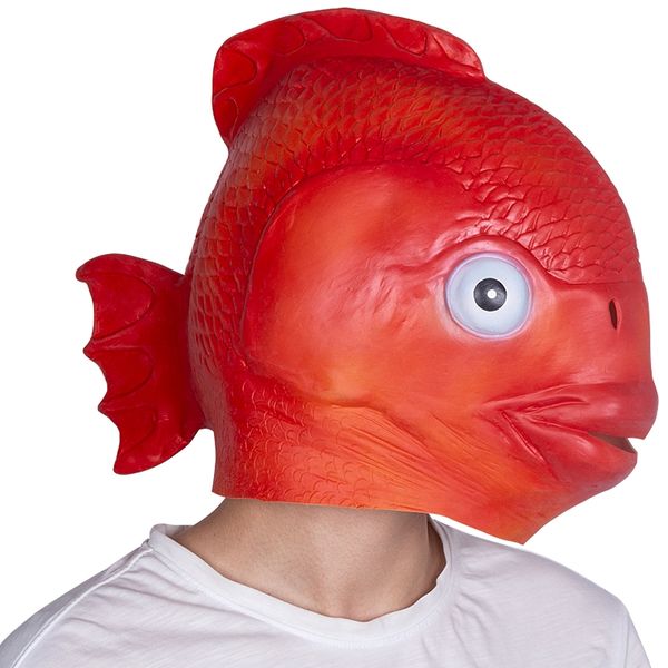 costume accessories funny goldfish latex mask halloween carnival animal fancy dress party costume props lifelike headgear, Silver
costume accessories funny goldfish latex mask halloween carnival animal fancy dress party costume props lifelike headgear, Silver
