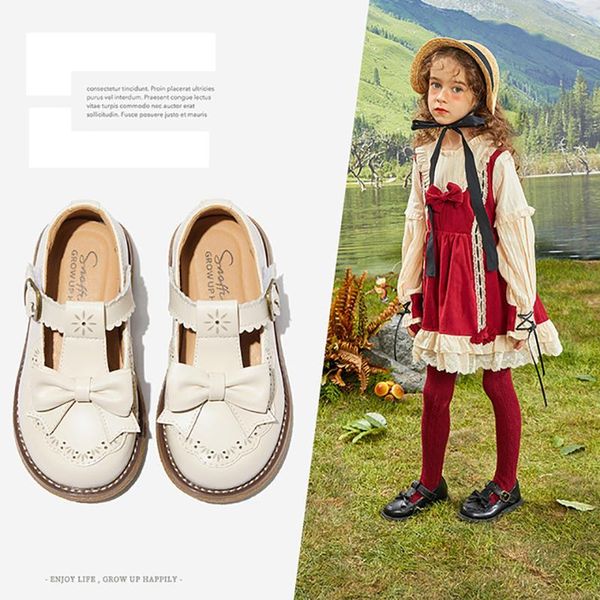 dolakids girl leather shoes princess soft sole spring and autumn children' single little flat, Black;grey
dolakids girl leather shoes princess soft sole spring and autumn children' single little flat, Black;grey