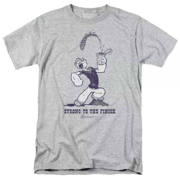 popeye strong to the finish "athletic heather" color t-shirt sizes s-3x new, White;black
popeye strong to the finish "athletic heather" color t-shirt sizes s-3x new, White;black