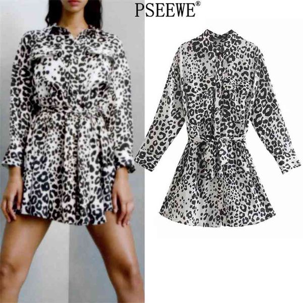 leopard print mini shirt dress woman chic belt long sleeve short es women casual button up vintage 210519, Black;gray
leopard print mini shirt dress woman chic belt long sleeve short es women casual button up vintage 210519, Black;gray