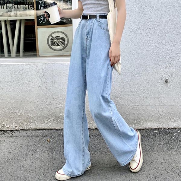 women's pants & capris werueruyu fashion jeans woman waist slim high wide leg loose mop design blue retro, Black;white
women's pants & capris werueruyu fashion jeans woman waist slim high wide leg loose mop design blue retro, Black;white