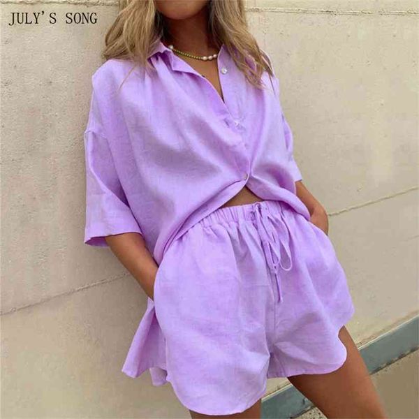 july's song lounge wear woman pajamas set 2 pcs cotton female sleepwear summer solid color pyjamas shorts suit homewear 210809, Black;red
july's song lounge wear woman pajamas set 2 pcs cotton female sleepwear summer solid color pyjamas shorts suit homewear 210809, Black;red