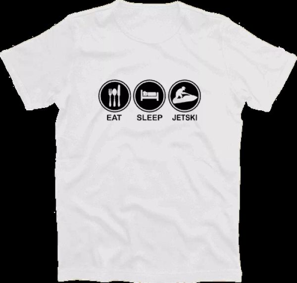eat sleep jet ski summer holiday water sports surfer surf t-shirt s-xxxl, White;black
eat sleep jet ski summer holiday water sports surfer surf t-shirt s-xxxl, White;black